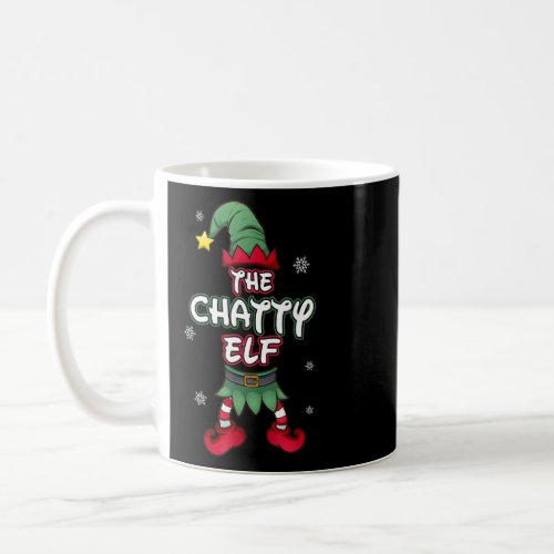 Chatty Elf Christmas Pajamas Pjs Matching Family G Coffee Mug