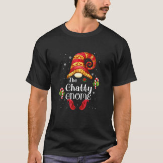 Chatty Gnome Matching Family  Christmas Gnome Pjs T-Shirt