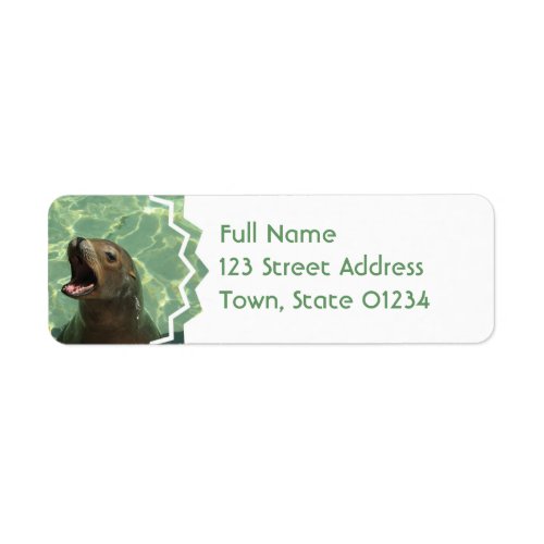 Chatty Sea Lion Return Address Mailing Label