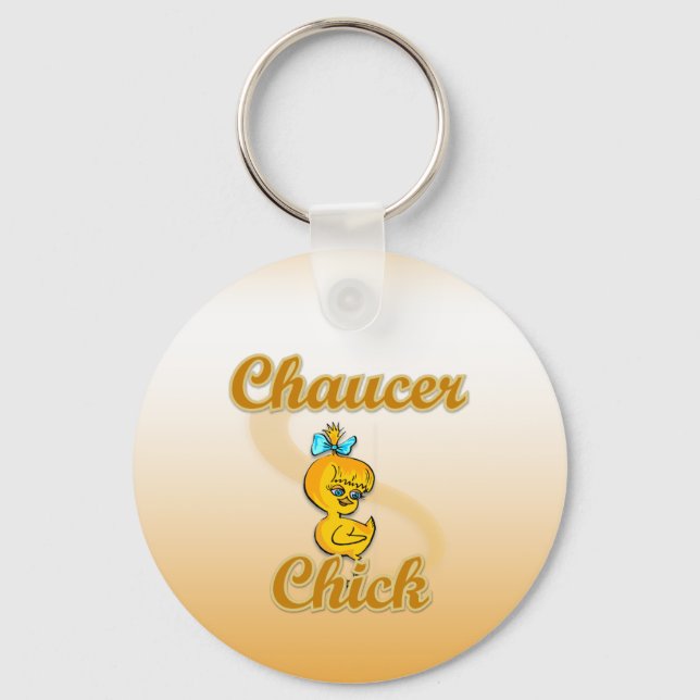 Chaucer Chick Keychain (Front)