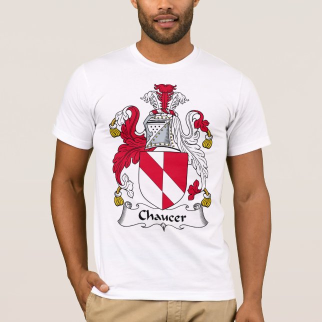 Chaucer Family Crest T-Shirt (Front)