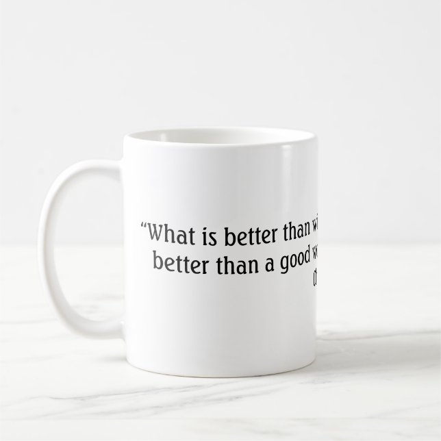 Chaucer Medieval Quote About Women Coffee Mug (Left)