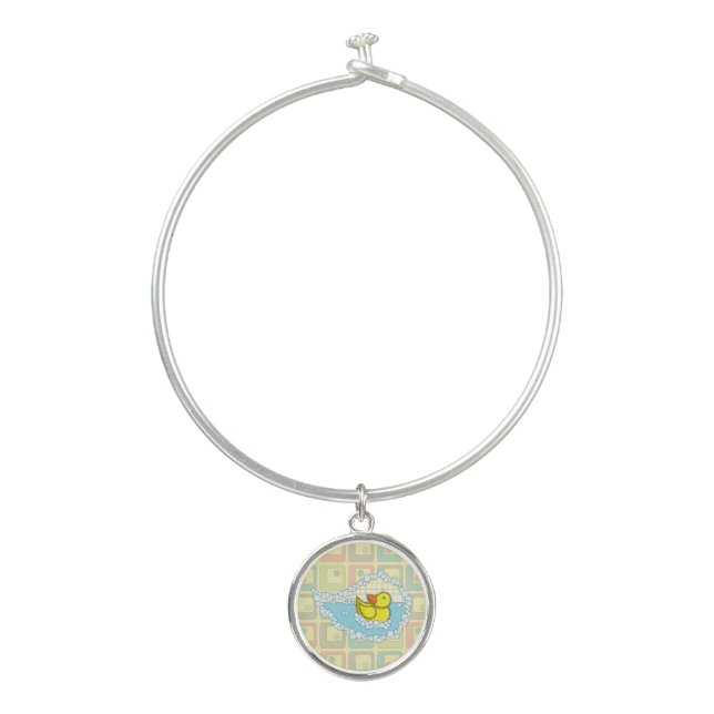 Chaucer the Rubber Duck Bangle Bracelet (Front)