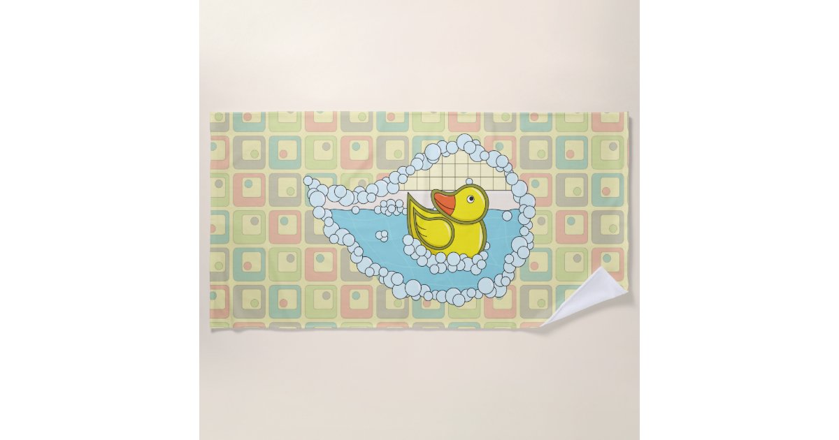 Chaucer the Rubber Duck Beach Towel Zazzle