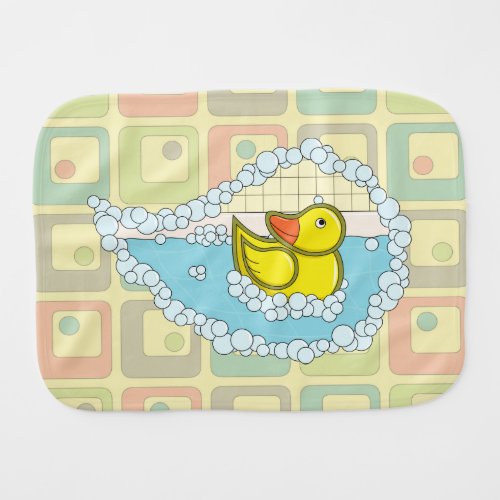 Chaucer the Rubber Duck Burp Cloth