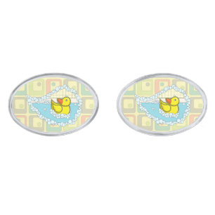 Chaucer the Rubber Duck Cufflinks