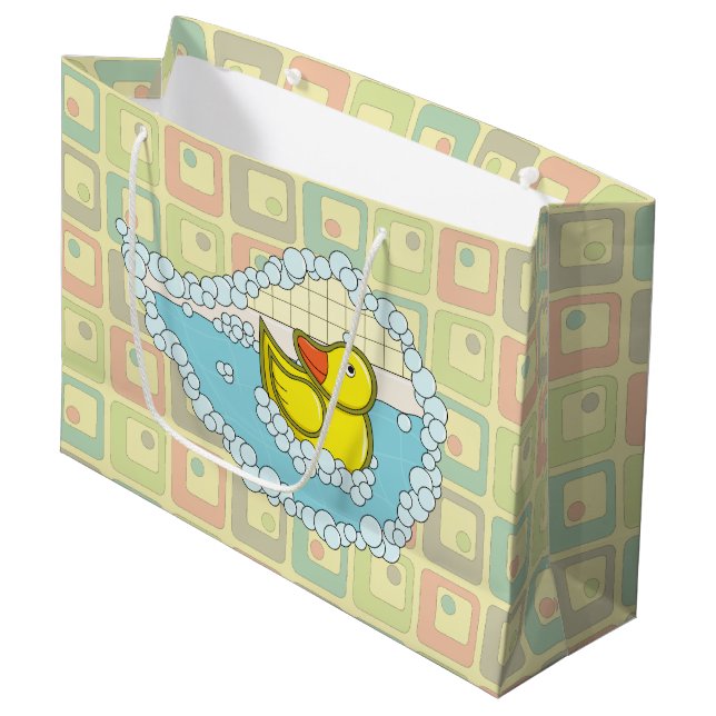 Chaucer the Rubber Duck Gift Bag (Front Angled)