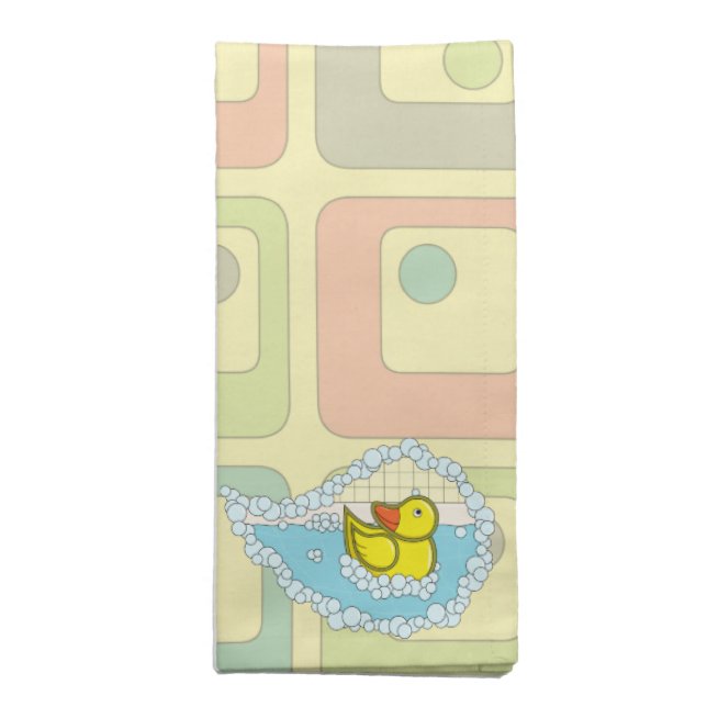 Chaucer the Rubber Duck Napkin (Folded)