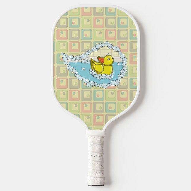 Chaucer the Rubber Duck Pickleball Paddle (Front)