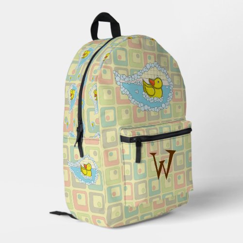 Chaucer the Rubber Duck Printed Backpack