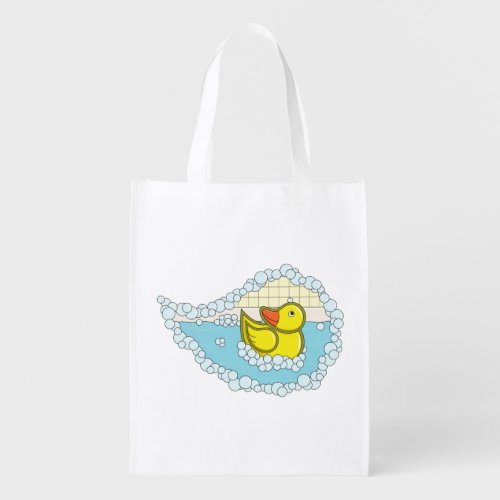 Chaucer the Rubber Duck Reusable Grocery Bag