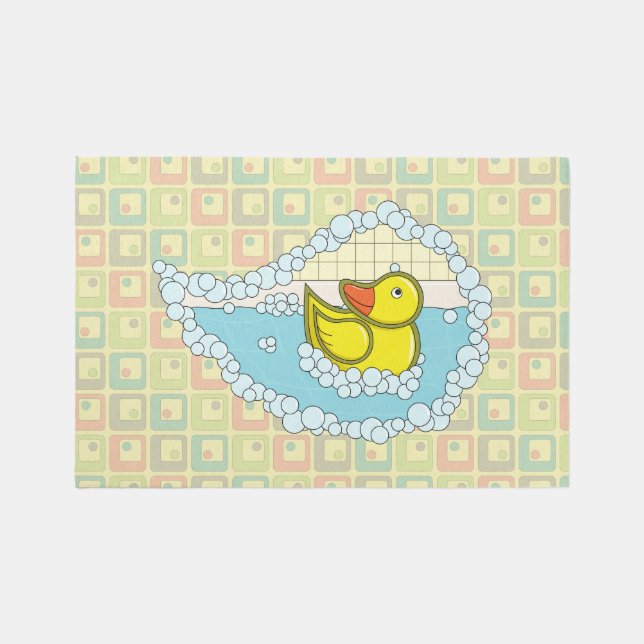 Chaucer the Rubber Duck Rug (Front)
