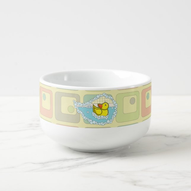 Chaucer the Rubber Duck Soup Mug (Front)