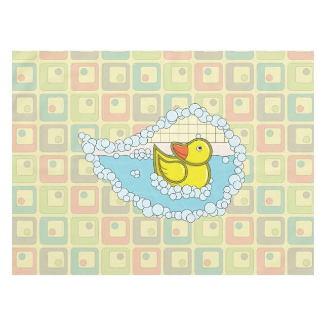 Chaucer the Rubber Duck Tablecloth (Front (Horizontal))