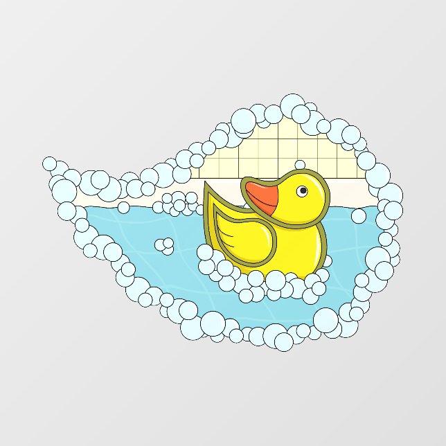 Chaucer the Rubber Duck Wall Decal (Front)