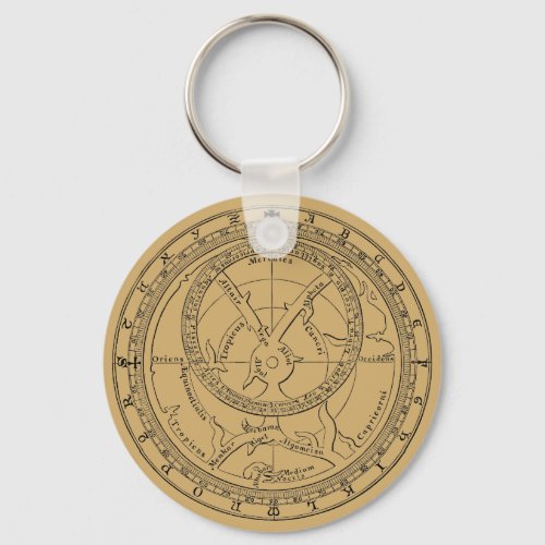 Chaucers Astrolabe ca 1900 Keychain