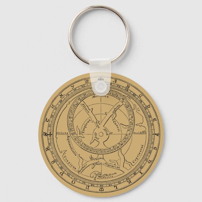 Chaucer's Astrolabe ca. 1900 Keychain (Front)