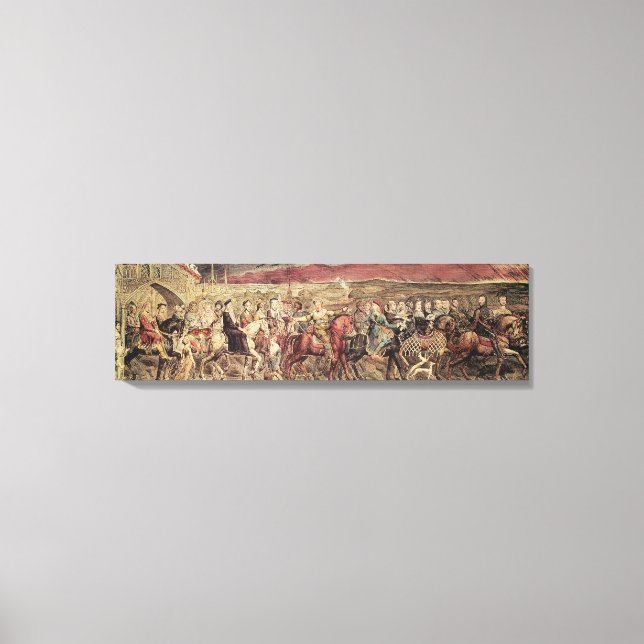 Chaucer's Canterbury Pilgrims Canvas Print (Front)