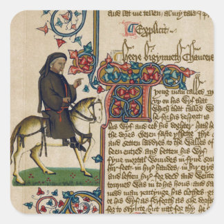 Chaucer's Canterbury Tales Square Sticker