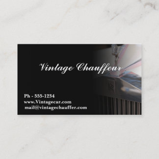 Chauffeur business card