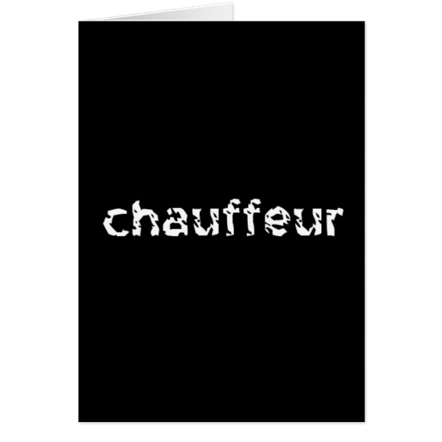 Chauffeur Cards (Front)