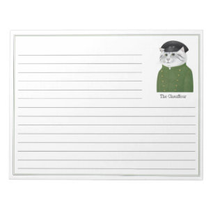 CHAUFFEUR CAT 11x8.5 Notepad + Lines
