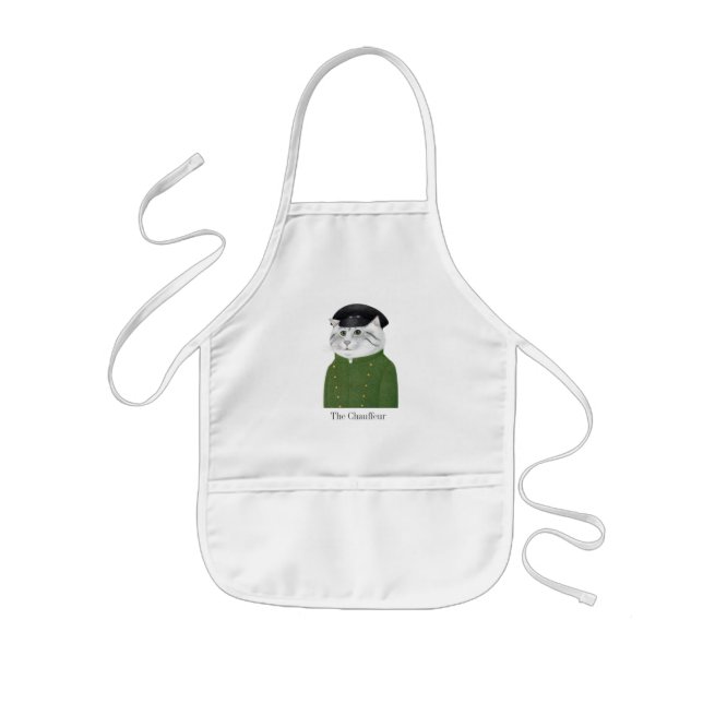 CHAUFFEUR CAT Kids' Apron (Front)
