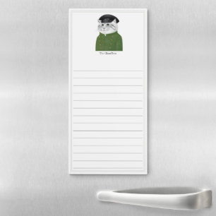 CHAUFFEUR CAT Magnetic Notepad + Lines