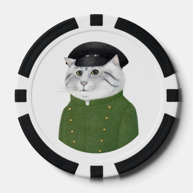 CHAUFFEUR CAT Poker Chips (Front)