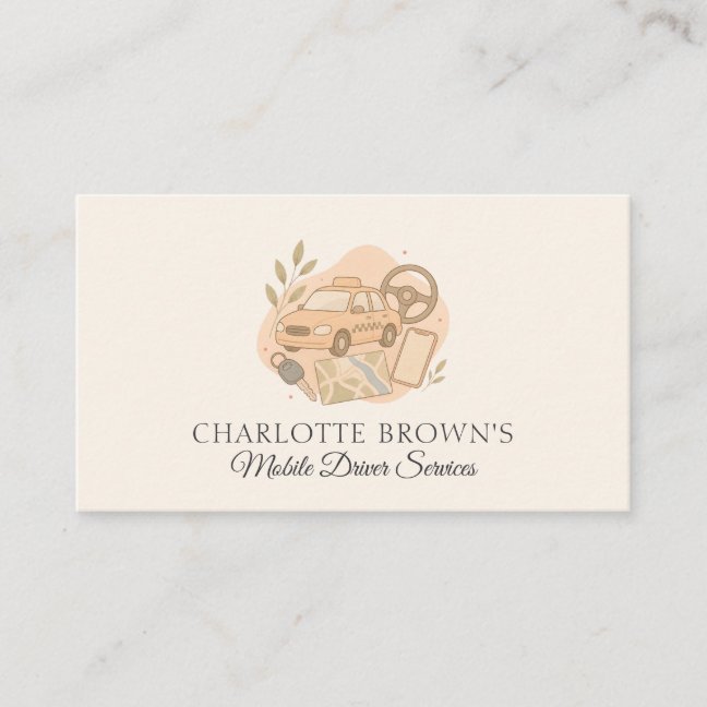 Chauffeur Driver Transportation Business Card