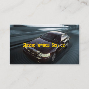 Chauffeur Town Car Driver Transportation Business Card