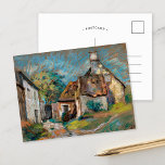 Chaumières | Armand Guillaumin Postcard<br><div class="desc">Chaumières (1905) | Original artwork by French impressionist painter and lithographer Armand Guillaumin (1841-1927). 

Use the design tools to add custom text or personalize the image.</div>