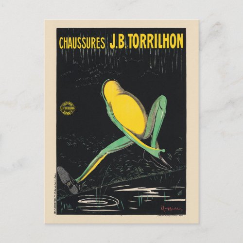 Chaussures JB Torrilhon Vintage Poster 1920 Postcard