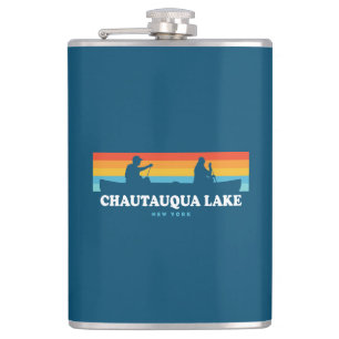 Chautauqua Lake New York Canoe Flask