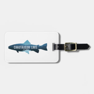 Chautauqua Lake New York Fish Luggage Tag