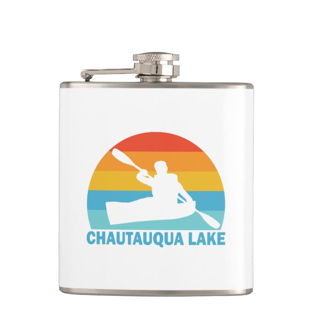 Chautauqua Lake New York Kayak Flask (Front)