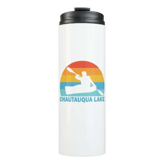 Chautauqua Lake New York Kayak Thermal Tumbler (Front)
