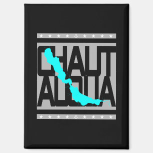 Chautauqua Lake New York Nautical Map Magnet