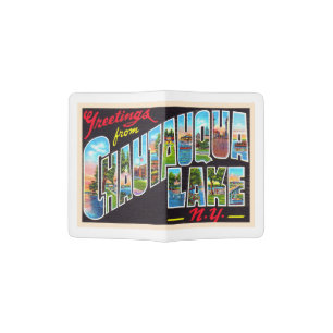Chautauqua Lake New York NY Large Letter Postcard Passport Holder