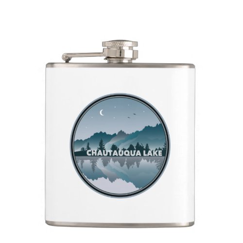 Chautauqua Lake New York Reflection Flask
