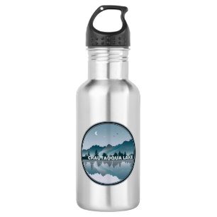 Chautauqua Lake New York Reflection Stainless Steel Water Bottle
