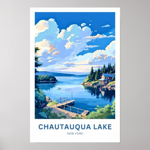 Chautauqua Lake New York Travel Print