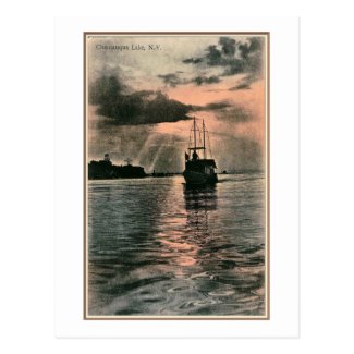 Chautauqua Lake, New York, Vintage Postcard