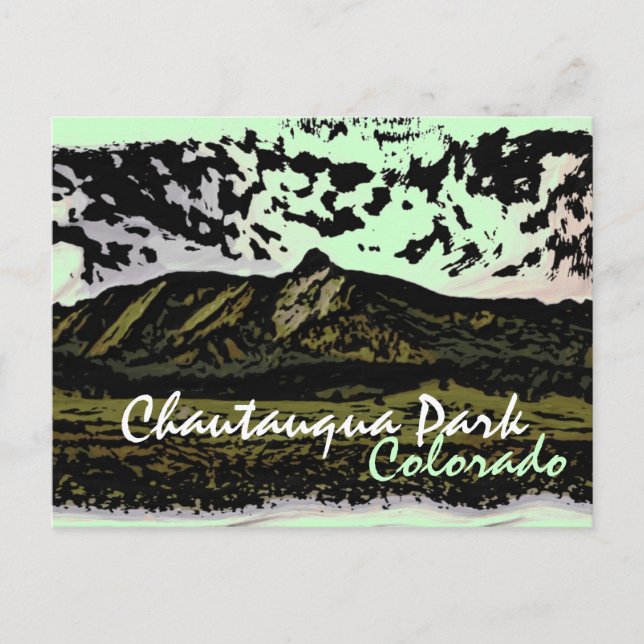 Chautauqua Park Colorado postcard (Front)