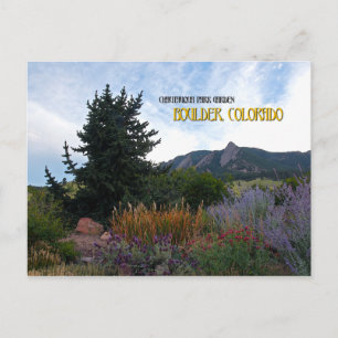 Chautauqua Park Garden Postcard