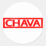 Chava Stamp Classic Round Sticker