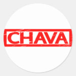 Chava Stamp Classic Round Sticker