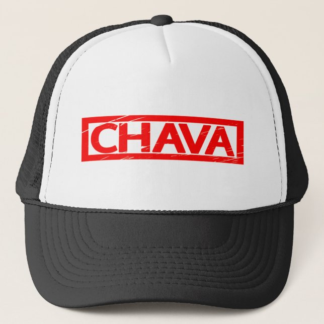 Chava Stamp Trucker Hat (Front)