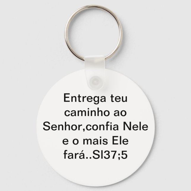 chaveirinho c versiculo biblico keychain (Front)