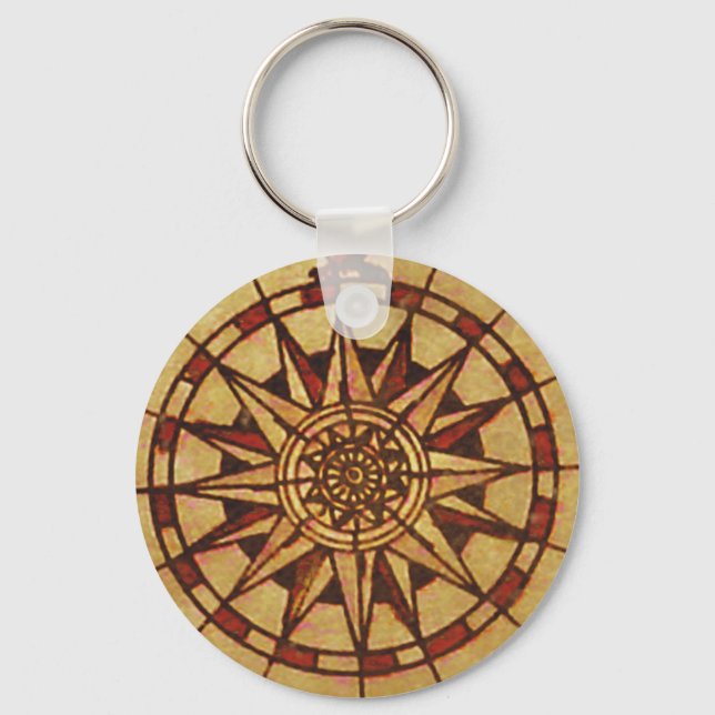 Chaveiro 'Rosa dos Ventos' Through Waves Keychain (Front)
